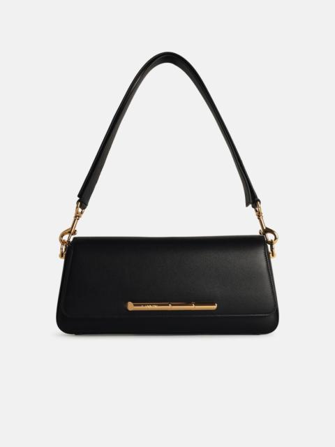 'SEQUENCE' BLACK LEATHER CROSSBODY BAG