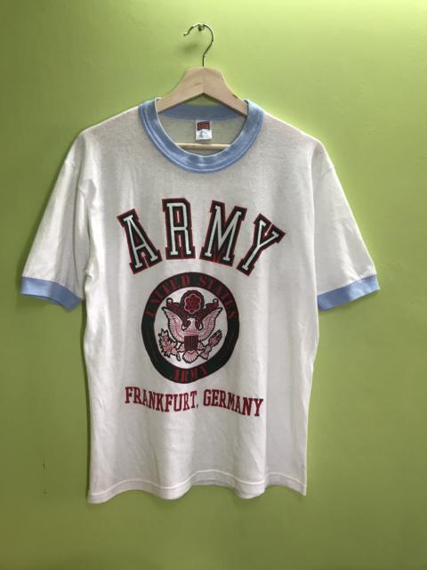 Other Designers Vintage - Vintage US Army Ringer Tshirt Made in Usa