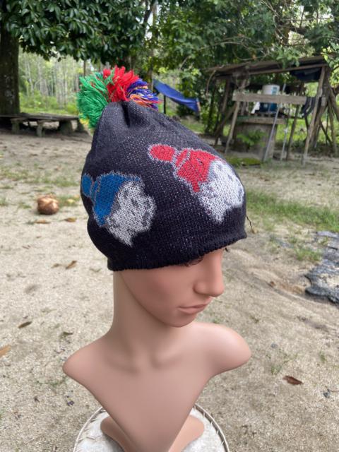 Other Designers Vintage - Vintage Cartoon Printed Knitted Beanie Hat