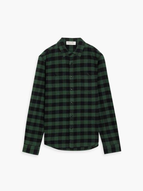 ALEX MILL Checked cotton-flannel shirt
