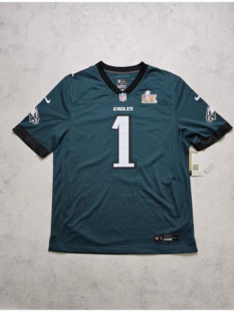 Nike Hurts Jersey Midnight Philadelphia Eagles SuperBowl LIX