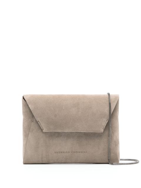 Brunello Cucinelli Suede Clutch Bag