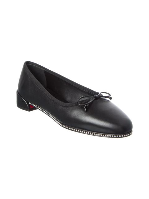 Christian Louboutin Christian Louboutin Sweetie Strass Leather Ballerina Flat