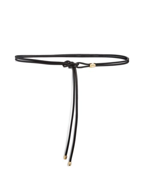 Isabel Marant Isabel Marant Silvia Leather Belt in Black/Gold at Nordstrom