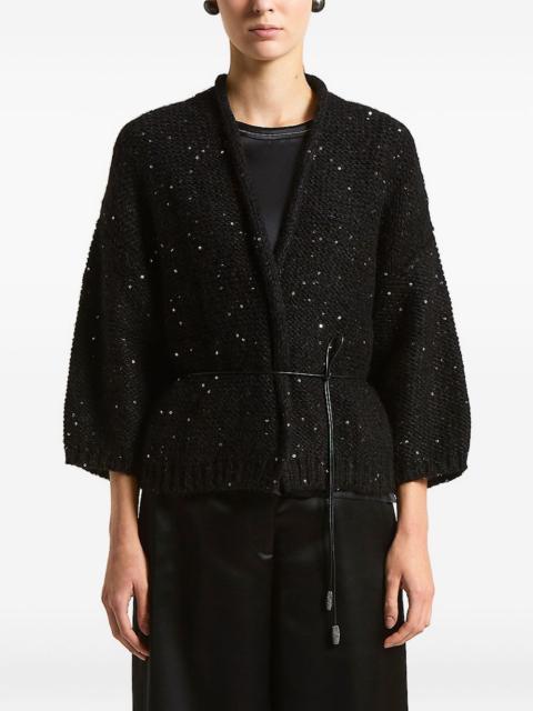 PESERICO sequin-embellished cardigan