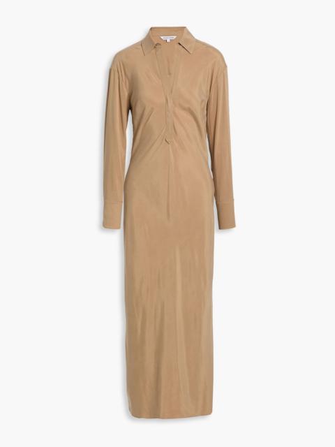 VERONICA BEARD Liberty washed cupro-blend maxi shirt dress
