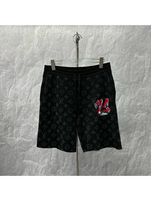 Louis Vuitton Louis Vuitton Graffiti Print Monogram Shorts