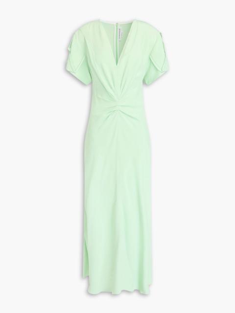 Victoria Beckham Ruched crepe midi dress