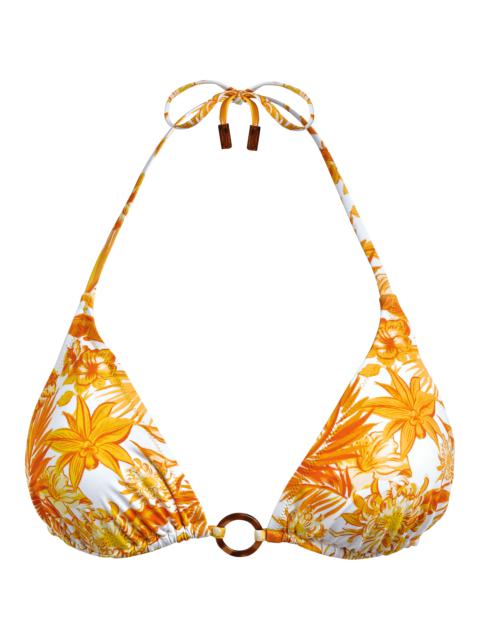 Vilebrequin Women Triangle Bikini Top Tahiti Flowers