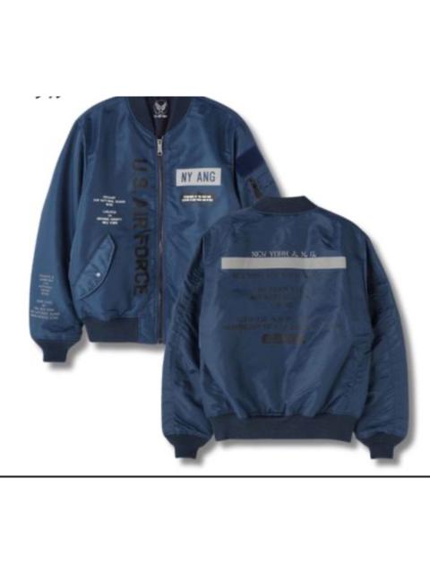 Other Designers Us Air Force - Avirex Ma-1 Reflect Stencil Reversible Jacket Bomber