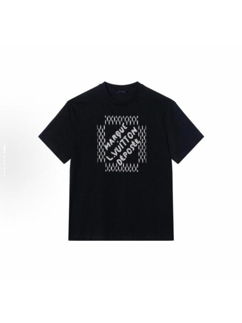 Louis Vuitton Louis Vuitton LV Short-Sleeve Top with Beaded Letter Embroidery