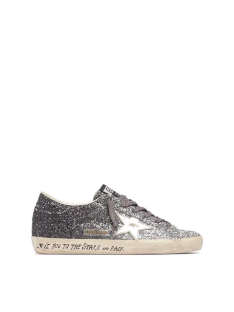 Golden Goose GOLDEN GOOSE Super Star Women's Silver/Black Sneakers New &