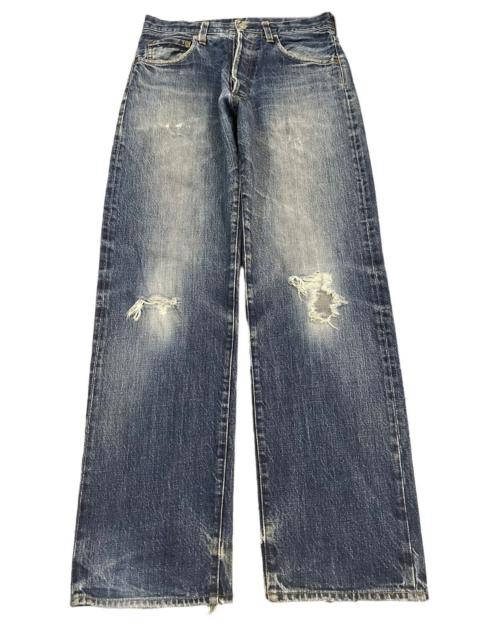 Other Designers Streetwear - Vintage Japan Evisu Yamane Blue Wash Distress Baggy Jeans