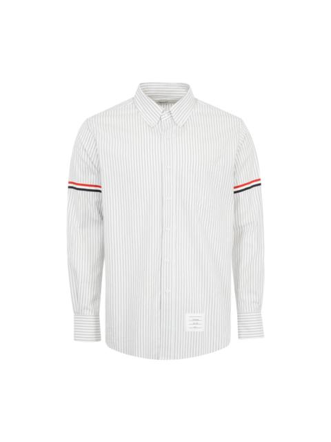 Thom Browne MADRAS COTTON ARMBAND SHIRT