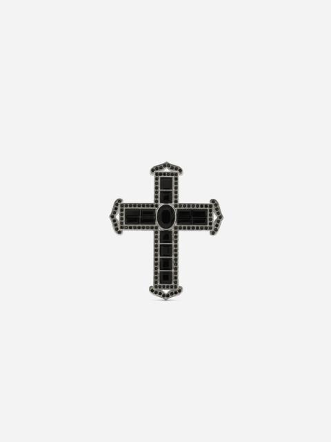 Dolce & Gabbana Cross ring with rhinestones
