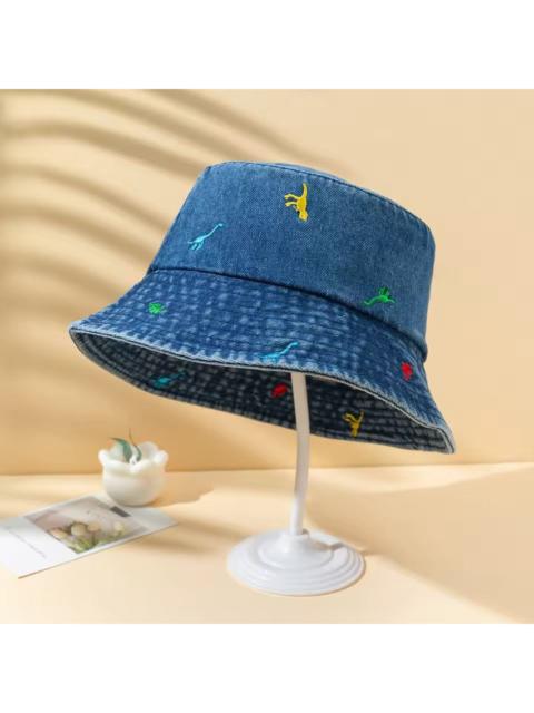 Other Designers Japanese Brand - 🦖 Denim Bucket Hat w/ Colorful Dinosaur