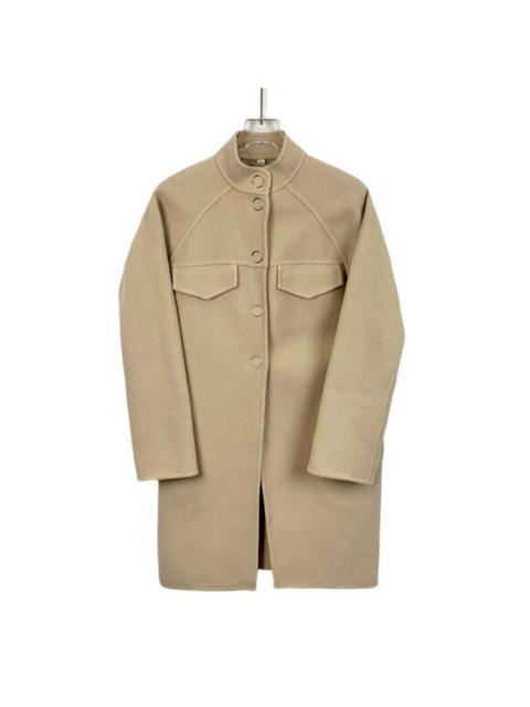 Burberry Burberry Wool & Cashmere Blend Beige Longline Coat