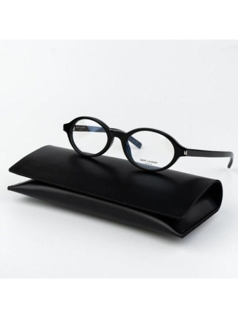 SAINT LAURENT NEW Saint Laurent SL751 JEANNE OPT 001 Black Oval Women Eyeglasses