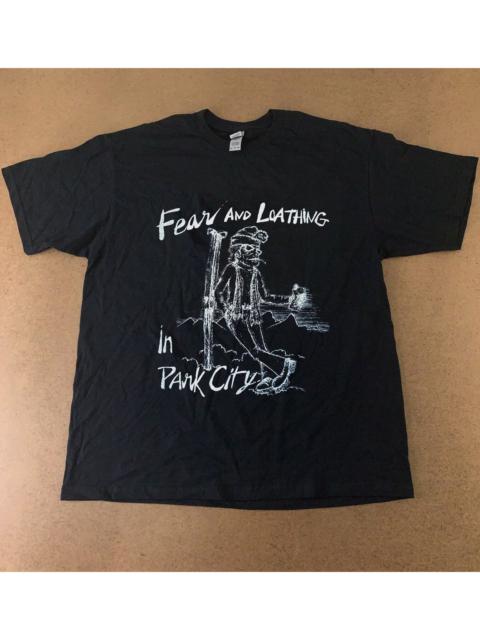 Other Designers Fear And Loathing In Park City Black Tee Shirt Vtg Style