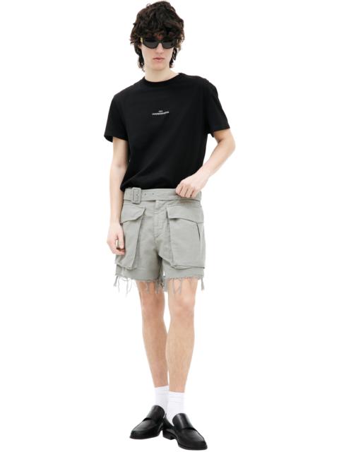Dries Van Noten GREY CARGO SHORTS