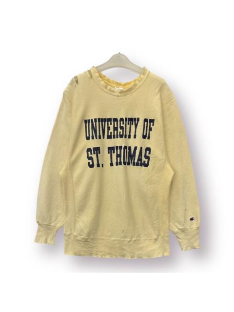 Other Designers Vintage - CRAZY TRASH🔥 90's Champion Reverse Weave Univ. of ST. Thomas