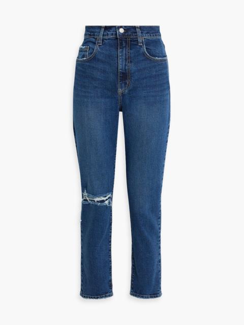 Other Designers Frankie cropped distressed high-rise skinny jeans