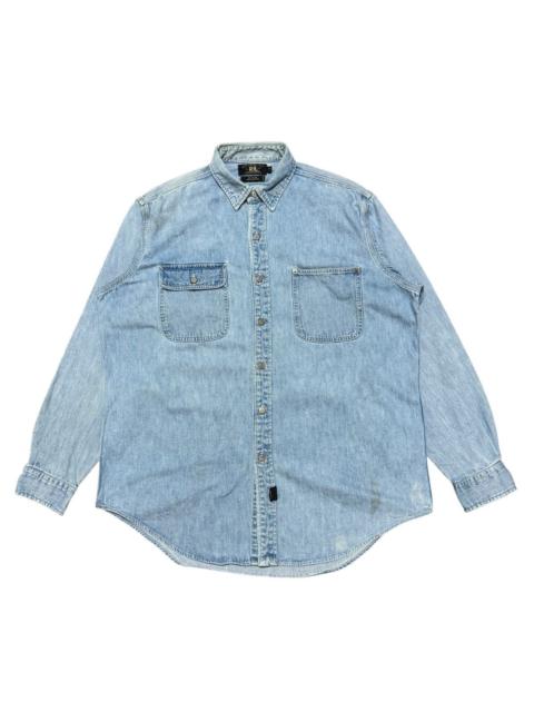 RRL by Ralph Lauren Vintage RRL Ralph Lauren Denim Shirt Oversized Faded