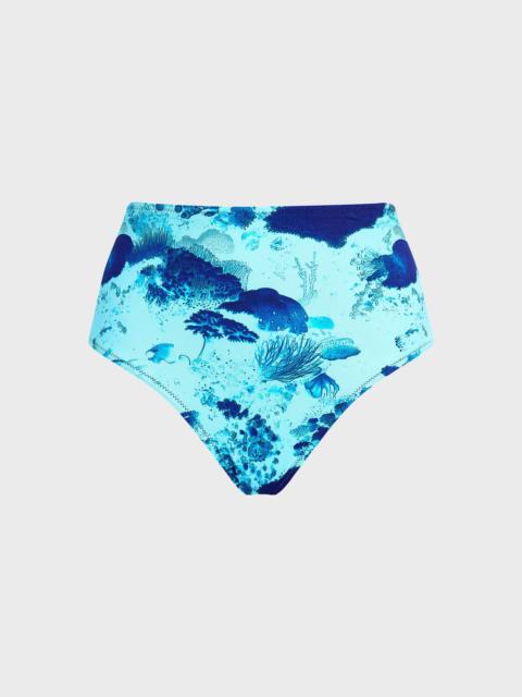 Vilebrequin WOMEN HIGH-WAISTED BIKINI BOTTOM CORAL REEF