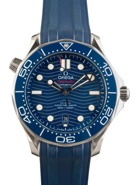 OMEGA Used Omega Seamaster Diver 300M Steel on Rubber Strap