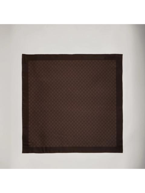 GUCCI Gucci GG Silk Scarf Brown Women
