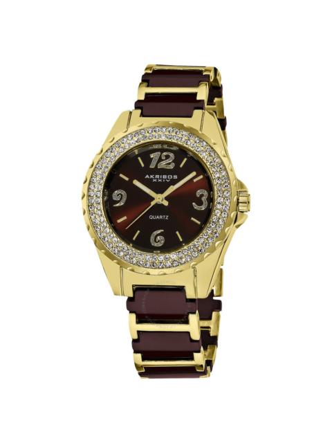 Other Designers Akribos XXIV Our Products Quartz Brown Dial Ladies Watch P50114