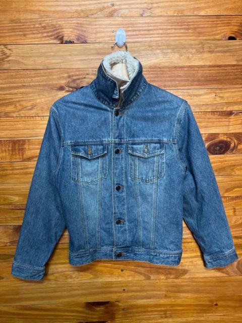 Other Designers Japanese Brand - WEST WIN SHEARLING DENIM TRUCKER JACKET