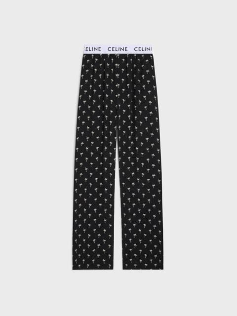 pajama pants in printed viscose