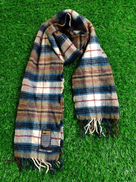 Other Designers Very Rare - Johnstons of Elgin Scotland Scarf Muffler Tartan Plaid