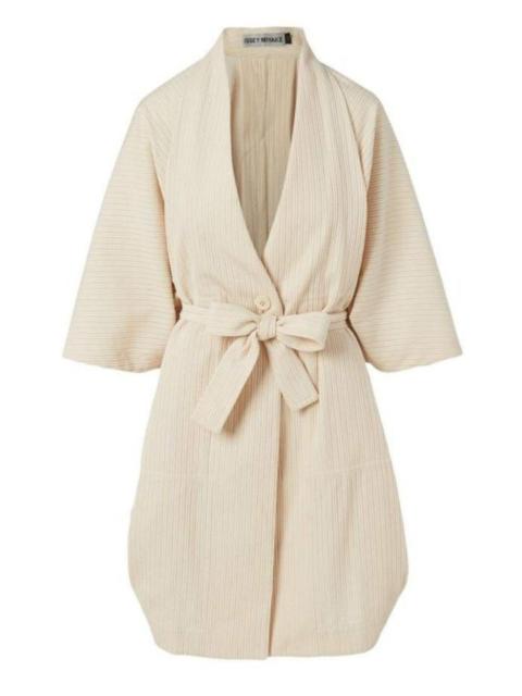 ISSEY MIYAKE Sashiko Wrap Cotton Blend Jacket