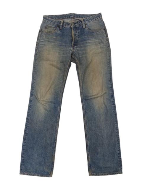 Other Designers HOLLYWOOD RANCH MARKET BUTTON FLY MIDBLUE STRAIGHT CUT DENIM