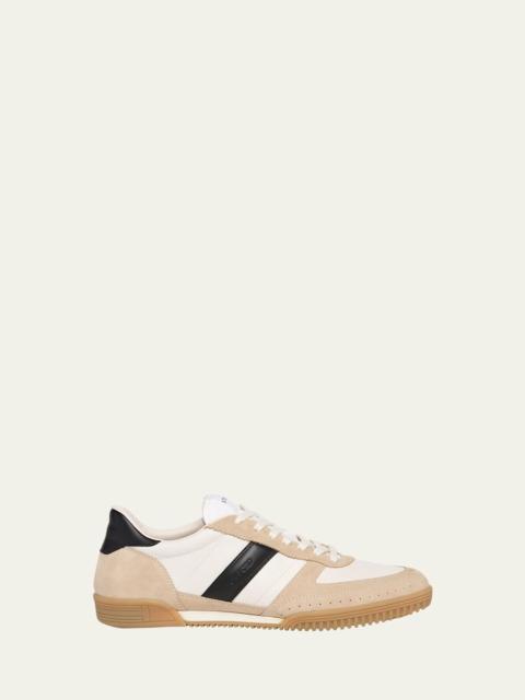 TOM FORD Men's Terence Suede and Leather Low-Top Sneakers