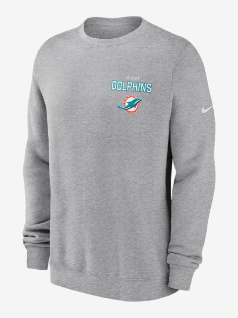Nike Miami Dolphins Draw Block Club Men's Nike NFL Pullover Crew
