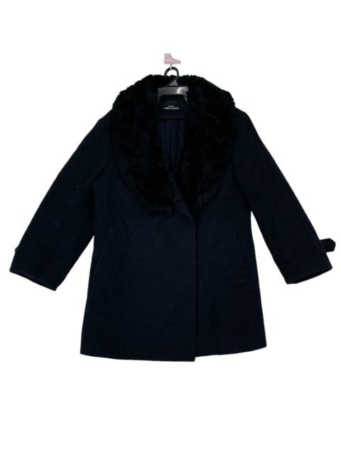 1995 Comme Des Garcons Tricot fur lapel coat jacket
