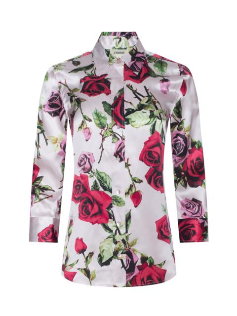 L'AGENCE Dani Silk Blouse