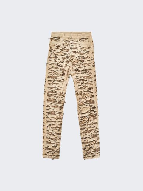 Givenchy Zipped Slim Fit Denim Trousers Dark Brown