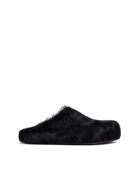 Marni calf hair slippers