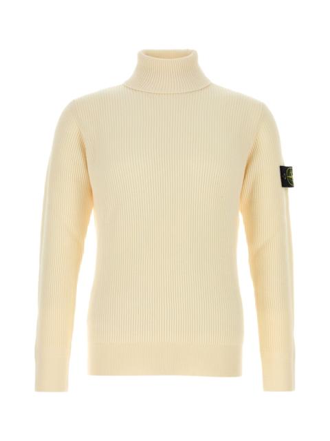 Stone Island Ivory wool sweater