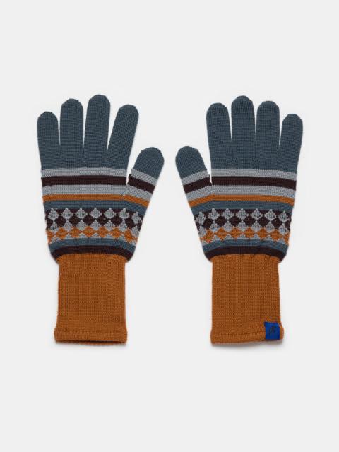 Asics Aquifolia Knit Glove in Mint/Rust