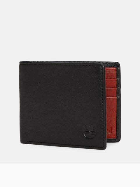 Timberland Men's Matte Grain Leather Billfold Wallet
