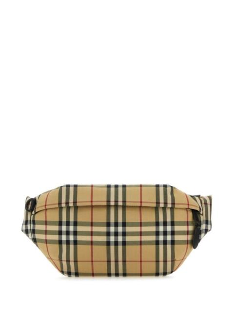 Burberry Men Embroidered Nylon Sonny Belt Bag