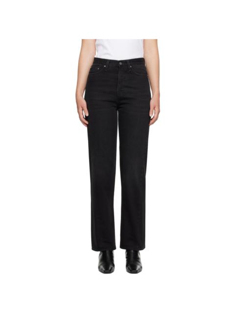 Totême Black Twisted Seam Jeans