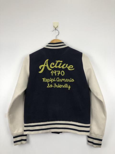 Other Designers Vintage - Vintage 90s Repipi Armario Wool Varsity Jacket