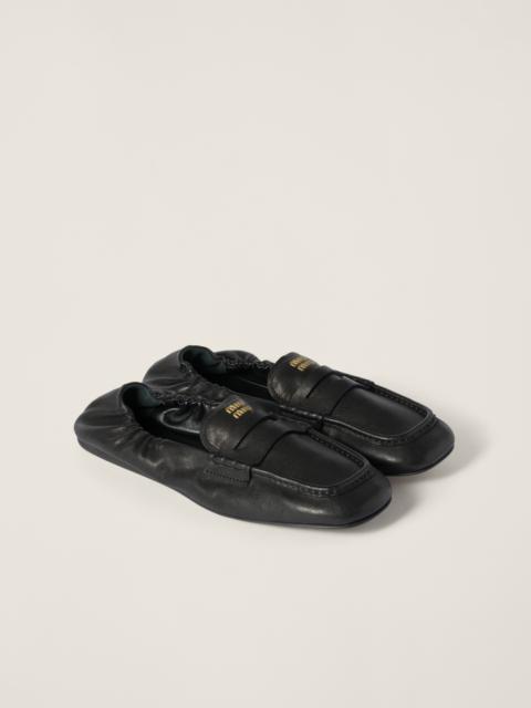 Miu Miu Nappa leather loafers