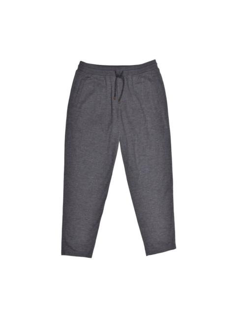 Brunello Cucinelli Brunello Cucinelli Gray Cashmere Drawstring Trousers, Size 3XL